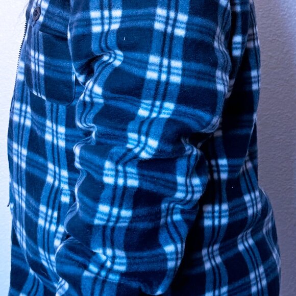 Lee Han Ton Sherpa Plaid Fleece Jacket - Picture 4 of 7